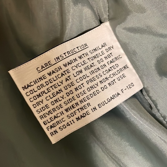 FLEET STREET women’s oversized trench coat green removable hood adjust waist L - Picture 16 of 17